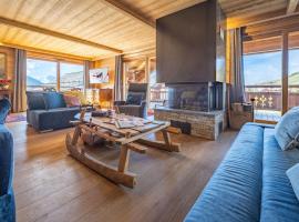 Appartement de luxe à l'Alpe d'Huez, sur les pistes, terrasses, parking, 175m² pour 8 personnes - FR-1-645-37, hotel din Huez