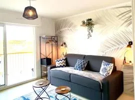 Studio DUNES de NALA avec balcon vue Dunes et latérale Mer pour 4 pers 100m plage wifi ménage compris