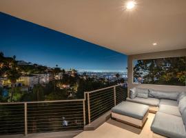 6MIL 5BR Sunset Strip Villa Jetliner Views Oasis, cabaña o casa de campo en Los Ángeles