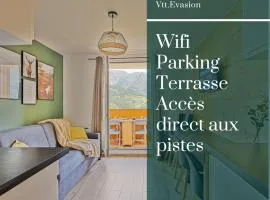 Studio de charme avec vue sur le Val d'Allos, parking et Wifi gratuit