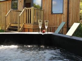 Pembrokeshire Shepherd hut with hottub, apartment in Jordanston