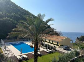 Corfu valley view, hotel Paleokasztrícában