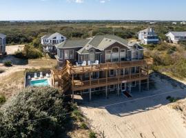 4x2064, Happy Hours- Semi-Oceanfront, Wild Horses, Pets Welcome, Private Pool, feriebolig i Knotts Island