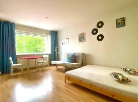 Central, peaceful, pleasant