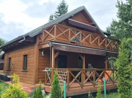 Leśna Rezydencja z plażą nad Zalewem Chańcza, sauna, bania SPA, hotel in Pągowiec