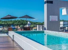 Adra 01 - Apartamento Garden no centro de Bombinhas - Finamente mobiliado e decorado - Rooftop com piscina e academia - À poucos metros da praia - (Consultar serviços de roupas de cama e banho)