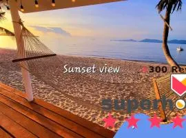 -20 percent OFF! Private BEACH FRONT house Sunset