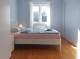 Bedroom in apartment 12 minutes to Oslo City by train