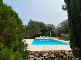 Luxurious family house with pool in Ardèche.