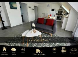 Le Tiguidou, Cosy, lumineux, 2-6 pers, plage 300m, budgethotel i Moëlan-sur-Mer