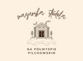 Mazurska Stodoła Na Półwyspie Pilchowskim, atostogų namelis mieste Pilchy