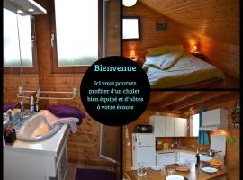 Chalet 3 étoiles au calme, olcsó hotel Saint-Floret városában
