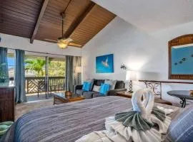 Kihei Bay Surf 208- Updated partial oceanview studio across from beach