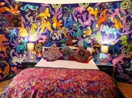 The Tower of Alebrijes in San Angel Inn