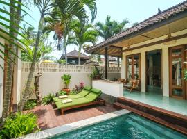 Rumah Senang - Walk to Beach，Balian的附設泳池的飯店