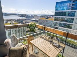 Modern 2bed room sea view apartment @ Oslo Barcode, hotel mewah di Oslo