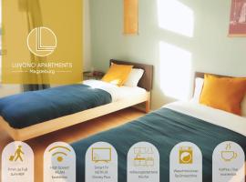 Luvono Apartments - 2 Schlafzimmer / Netflix / Disney+, hotell i Magdeburg