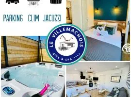 Gîte & Spa Le Villemachois - 4 étoiles - Jacuzzi couvert - Calme et Indépendant - Clim - Parking - 5 min Carcassonne