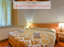 Rifugio Rustico Relax in Parco Privato - free parking - privacy TG4, alquiler temporario en Castel del Piano