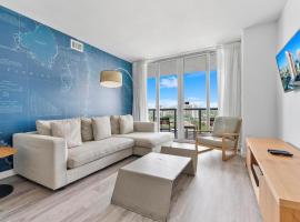 Modern one bed at Beach Walk Miami 15th, hotel con piscina a Hollywood