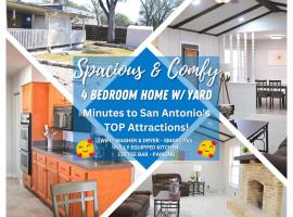 San Antonio: Fully Furnished 4BR Perfect for FAMS, B&B di Universal City