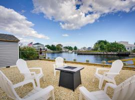 Waterfront Mystic Island Home with Boat Dock!, hotel with parking in Little Egg Harbor Township