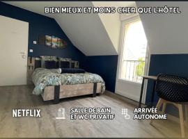 Chambre Escapade - SDB WC Privatif - Entrée autonome - Grande TV NETFLIX โรงแรมในกงเปียญ