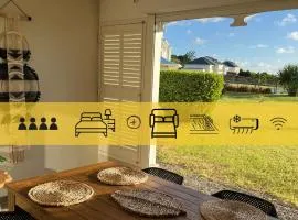 Le Baileys - Spacieux appartement en rez-de-jardin vue lagon