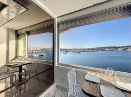 Studio Prestige, île des pêcheurs, vue port avec clim