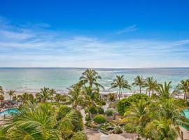 Luxury resort apartment with ocean front view, hotel familiar en Miami Beach