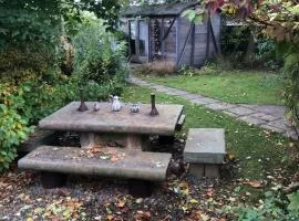The Goods Wagon, private garden and stunning views