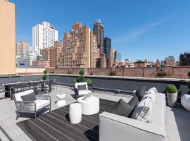 3BR Penthouse with Massive Private Rooftop, hotel Upper East Side környékén New Yorkban