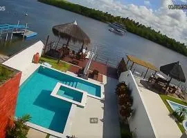 Casa beira lagoa barra de São Miguel