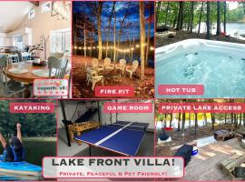 Dog Friendly, Lakefront, Hot Tub, Newly Renovated!, villa sa East Stroudsburg