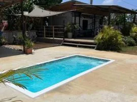 El Camper RV with pool.