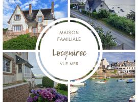 Maison Familiale Locquirec -Vue Mer - 6 chambres - 11personnes - Bretagne - Finistère Nord ค็อทเทจในโลกิเร็ค