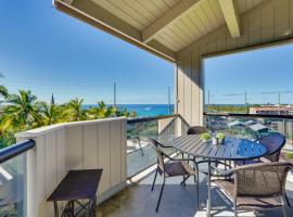 Top-Floor Kailua Bay Resort Condo with Ocean Views!, spahotell i Kailua-Kona