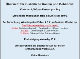 FerienHaus Zur Sonne, Zislow, hotel di Zislow
