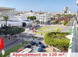 Panoramic view of downtown Rabat, apartmen di Rabat