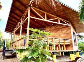 Hoja Azul - Sustainable teak modern cabin in Hojancha, ξενοδοχείο σε Hojancha