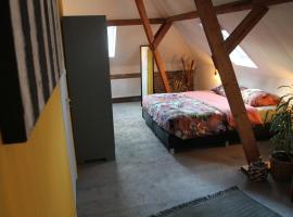 Karin's kruidenhoeve B&B kamer Kamille met Finse sauna โรงแรมในLutten