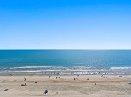 Holiday 1111 - Charming oceanfront condo with beachfront panoramic views, Pools, hotell i Myrtle Beach