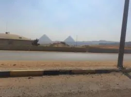 pyramids quite flat near new museum & hadayk ahram