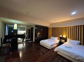 SunwayLagoonFamilySuite-2pax-Netflix-Balcony-Super Fast Internet, apartamentai mieste Petaling Jaya
