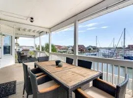 Waterfront Freeport Home Deck and Private Boat Dock