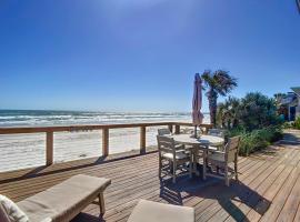 Beachfront with large deck Pool Sea Dunes Sailfish A2, four-star hotel in New Smyrna Beach