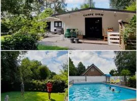 Carpe Diem, het ruime chalet met houtkachel nabij Wildlands Emmen