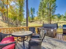 Ruidoso Rental with Private Hot Tub Walk to Midtown
