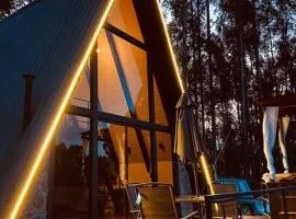 Cabana Raízes: A-Frame com vista para as montanhas