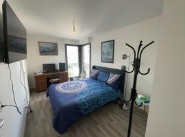 Grande chambre 14 m2 avec salle de bain privative à Nanterre Préfecture proche La Défense Aréna Campus SNCF et Paris